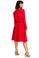 BeWear Dámské šaty B087 - BeWear červená L