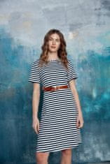 Stylove Dámské šaty Stylove Dress S306 Model 1 L pruhované tm.modrá/bílá