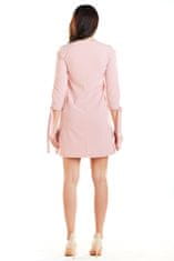 Awama Denní šaty A257 - Awama 42/XL růžová