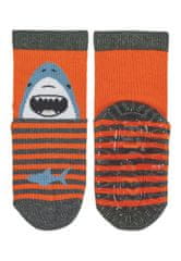 Sterntaler ponožky ABS protiskluzové chodidlo SUN šedé, žralok 8022204, 18