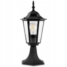 LUMILED Zahradní lampa E27 černá stojací lucerna BELLIS 40cm