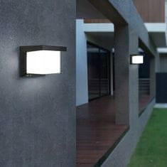 LUMILED Zahradní lampa E27 fasádní nástěnné svítidlo LEVIS čtvercové