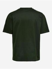 ONLY Tmavě zelené pánské basic tričko ONLY & SONS Fred L