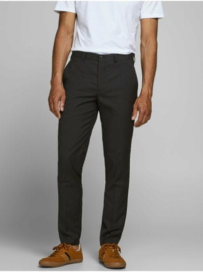 Jack&Jones Černé oblekové kalhoty Jack & Jones Franco