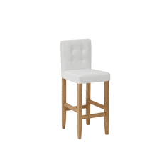 Beliani Krémově bílá kožená jídelní židle MADISON