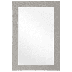 Beliani Nástěnné zrcadlo 60 x 91 cm šedé NEVEZ