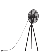 Beliani Černý stojací ventilátor TWEED
