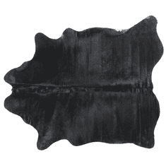 Beliani Hovězí kůže 2-3 m² černá NASQU