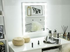 Beliani Nástěnné zrcadlo LED 50 x 60 cm bílé ODENAS