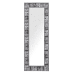 Beliani Nástěnné zrcadlo 50 x 130 cm šedo-bílé ROSNOEN