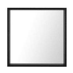 Beliani Nástěnné zrcadlo 50 x 50 cm černé BRIGNOLES