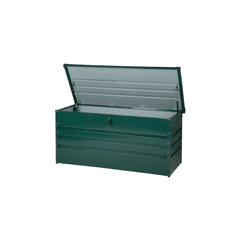 Beliani Úložný box, tmavě zelená, 130 x 62 cm, 400L CEBROSA