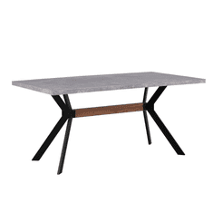 Beliani Jídelní stůl betonový efekt BENSON 160 x 90 cm