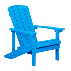 Beliani Zahradní židle v modré barvě ADIRONDACK