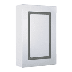Beliani Koupelnová zrcadlová skříňka s LED osvětlením CONDOR