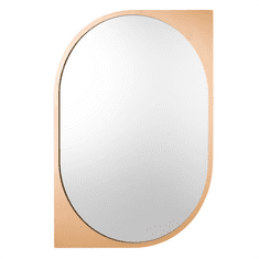 Beliani Nástěnné zrcadlo 65 x 90 cm zlaté HIREL