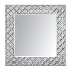 Beliani Nástěnné stříbrné zrcadlo 80 x 80 cm EVETTES