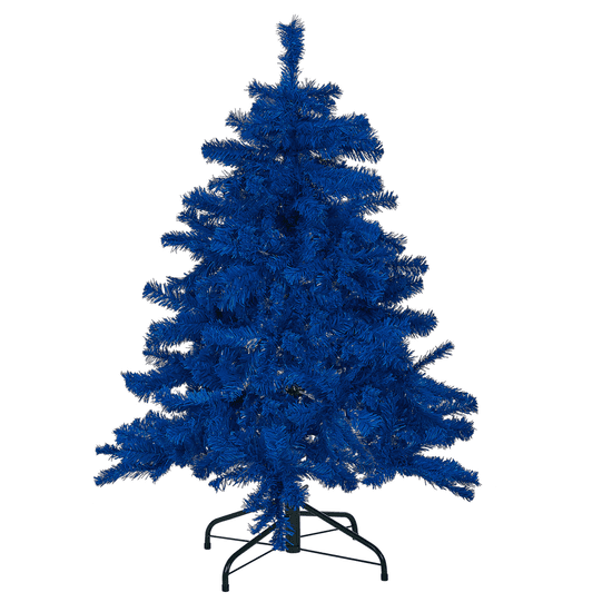Beliani Vánoční stromeček 120 cm modrý FARNHAM