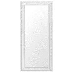 Beliani Nástěnné zrcadlo 50x130 bílá/stříbrná VERTOU
