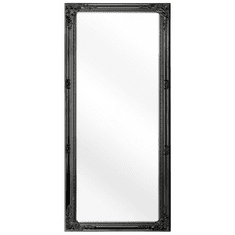 Beliani Nástěnné zrcadlo 50 x 130 cm černé FOUGERES