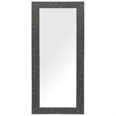 Beliani Nástěnné zrcadlo 50 x 130 cm černé PLAISIR
