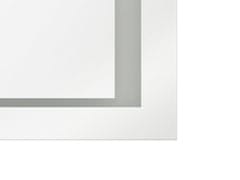 Beliani Obdélníkové LED zrcadlo 80 x 60 cm EYRE
