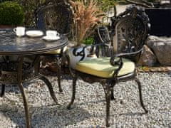Beliani Sada 2 hnědých zahradních židlí SAPRI