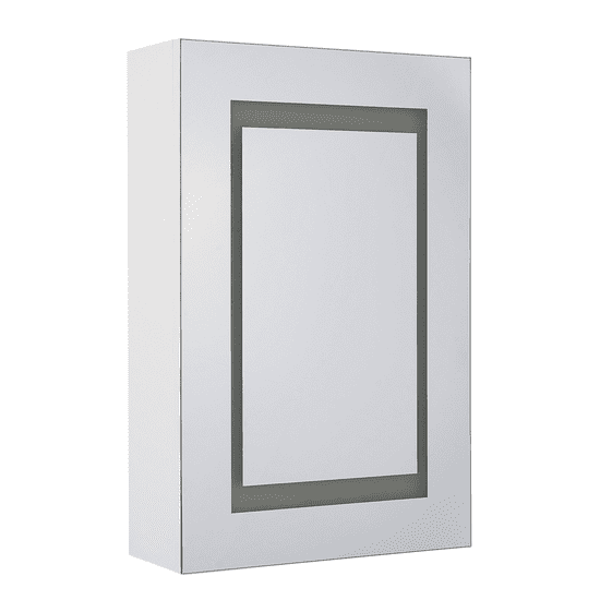 Beliani Koupelnová zrcadlová skříňka s LED osvětlením MALASPINA