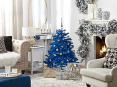 Beliani Vánoční stromeček 120 cm modrý FARNHAM