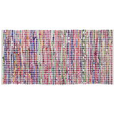 Beliani Různobarevný bavlněný koberec 80x150 cm BELEN