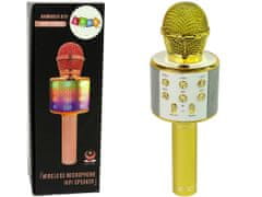 shumee Bezdrátový USB mikrofon Reproduktor Karaoke záznam Model WS-858 Gold