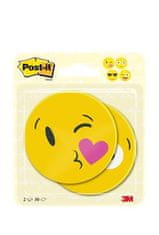 3M Samolepicí bloček "Emoji", žlutá s obrázkem, 70 x 70 mm, 2x 30 listů, linkovaný, 7100236592