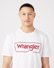 Wrangler Pánské triko WRANGLER W70JD3989 FRAME LOGO TEE WHITE Velikost: 4XL