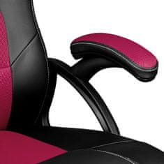 tectake Kancelářská židle Tyson - černá/vínová