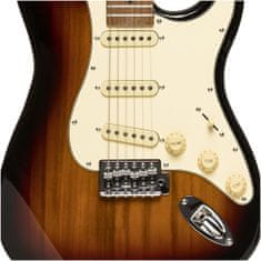 Stagg SES-55 SNB, elektrická kytara, sunburst