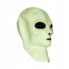 Korbi Profesionální latexová maska Alien, svítící ve tmě