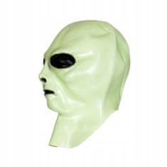 Korbi Profesionální latexová maska Alien, svítící ve tmě