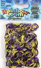 Rainbow Loom Original-gumičky-600ks-nachová fialová svítící