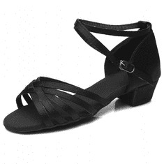 Burtan Dance Shoes COPY TANEČNÍ BOTY ČERNÁ SALSA LATINO 3,5 CM, 42