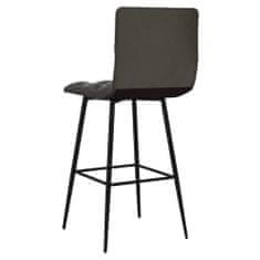 Vidaxl Barové židle, 2 ks, šedá, umělá kůže