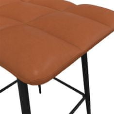 Vidaxl Barové židle, 2 ks, světle hnědá, umělá kůže