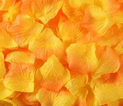 Medvídárek Okvětní lístky růže 400 ks - oranžovo žluté