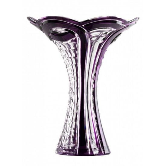 Caesar Crystal Váza Ribbon, barva fialová, výška 250 mm