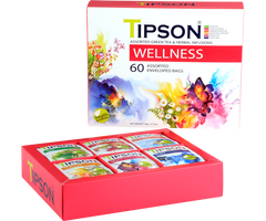Tipson Čajová kazeta bylinných čajů Wellness, 60 porcí