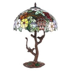 Clayre & Eef Stolní lampa Tiffany FLOWERS 5LL-6188