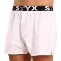 Styx Pánské trenky sportovní guma bílé (B1061) - velikost XXL