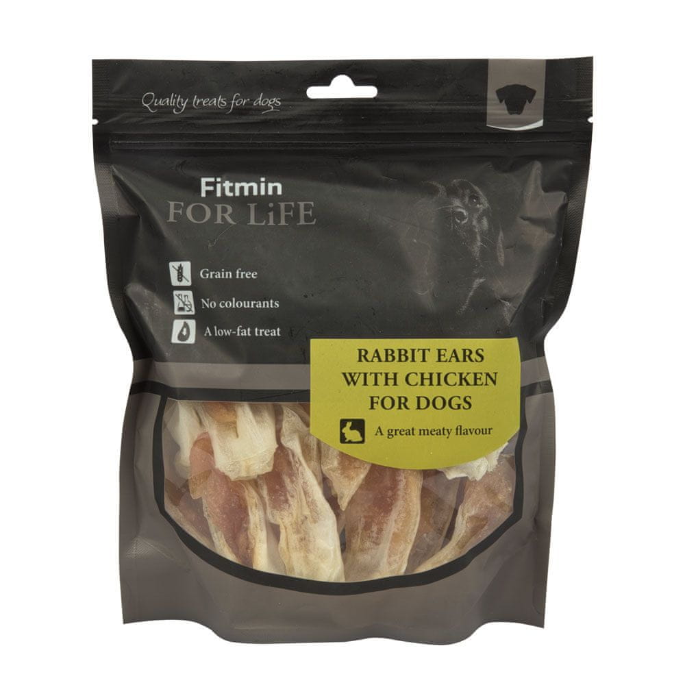 Fitmin For Life dog treat rabbit ears with chicken 400 g