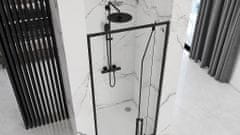 REA Otevírací sprchové dveře rapid swing 90 černé (REA-K6409)