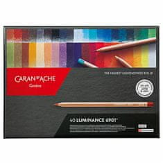 Caran´d Ache Sada barevných pastelek "Luminance 6901", 40 různých barev, 6901.740