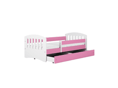 Kocot kids Dětská postel Classic I růžová, varianta 80x160, bez šuplíků, bez matrace
